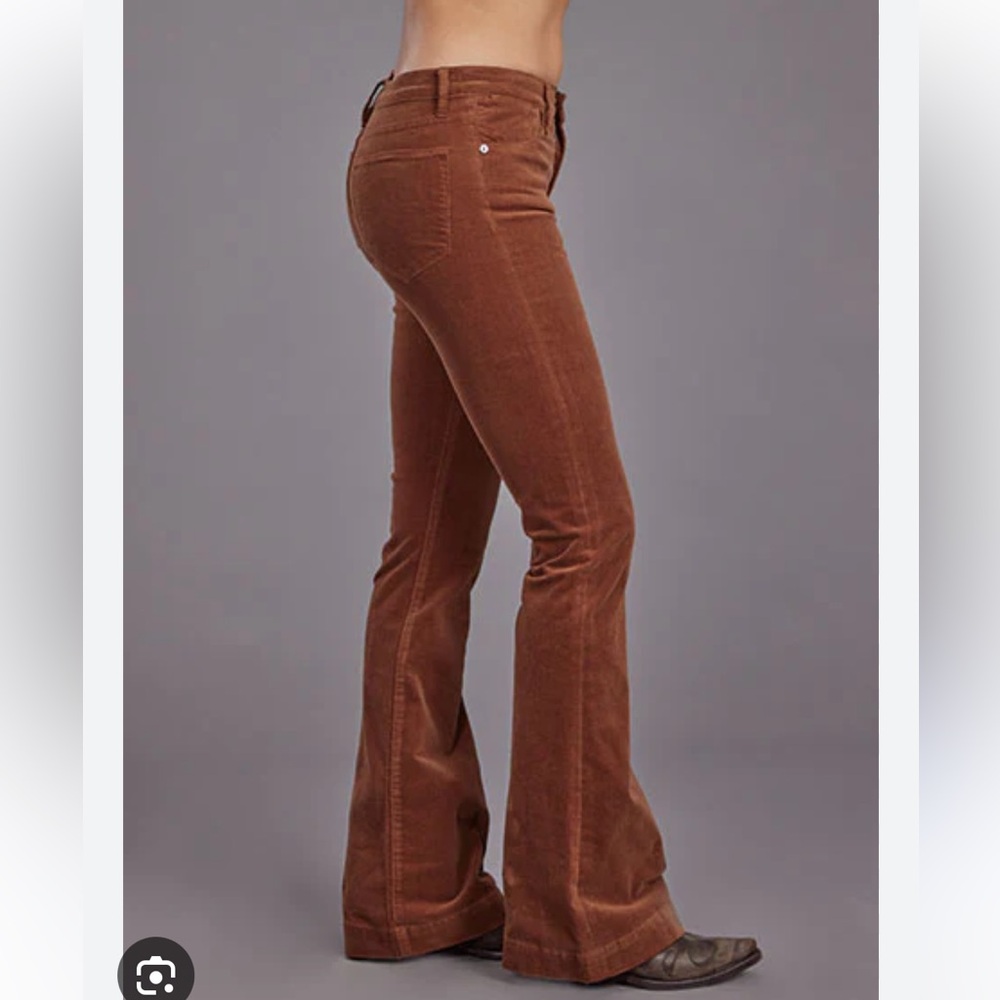 Plicro The Icon Corduroy Flare Brown Jeans Size 28